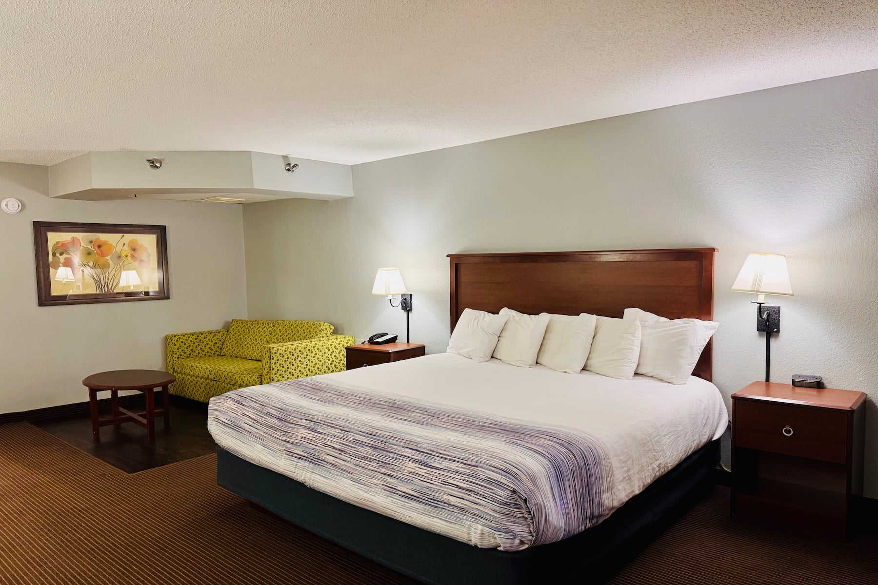 Comfortable modern hotel guest room
